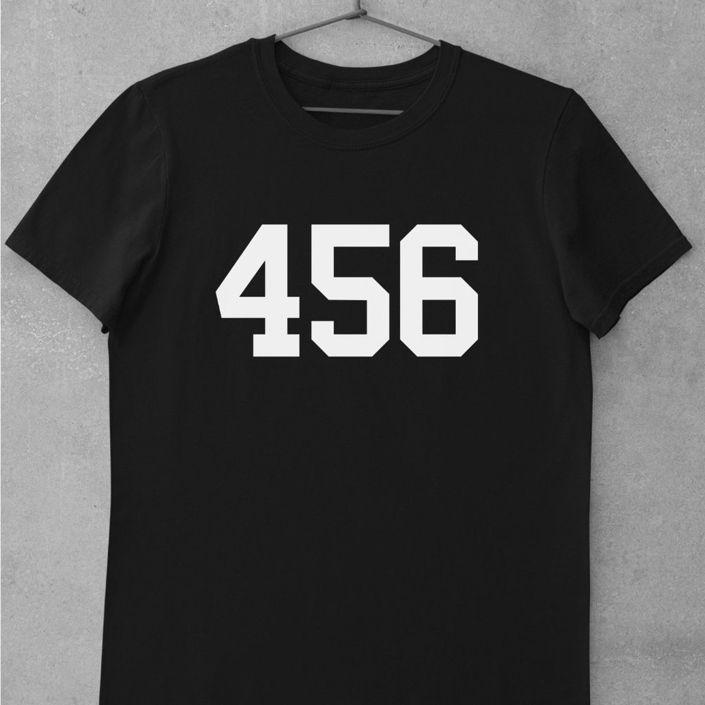 456 Shirt, CUSTOMIZABLE Sports Edition, Custom Area Code